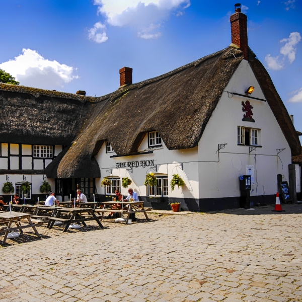 Cottages near a pub